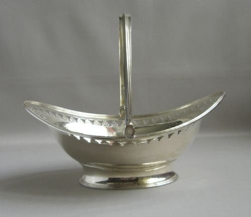 antique silver sweet basket