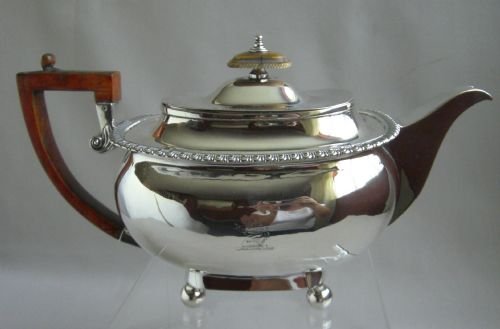 antique silver tea pot
