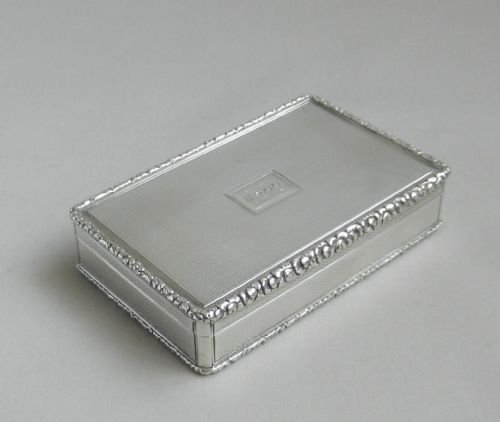 georgian silver snuff box