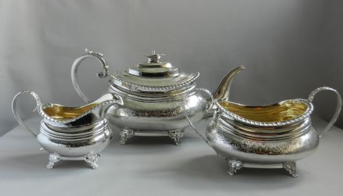 geo iii silver tea set
