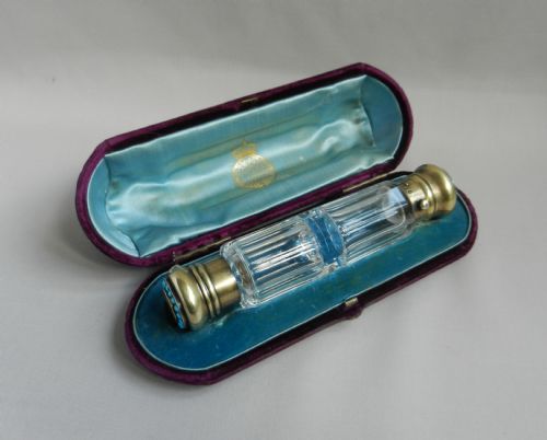 antique silver scent bottle