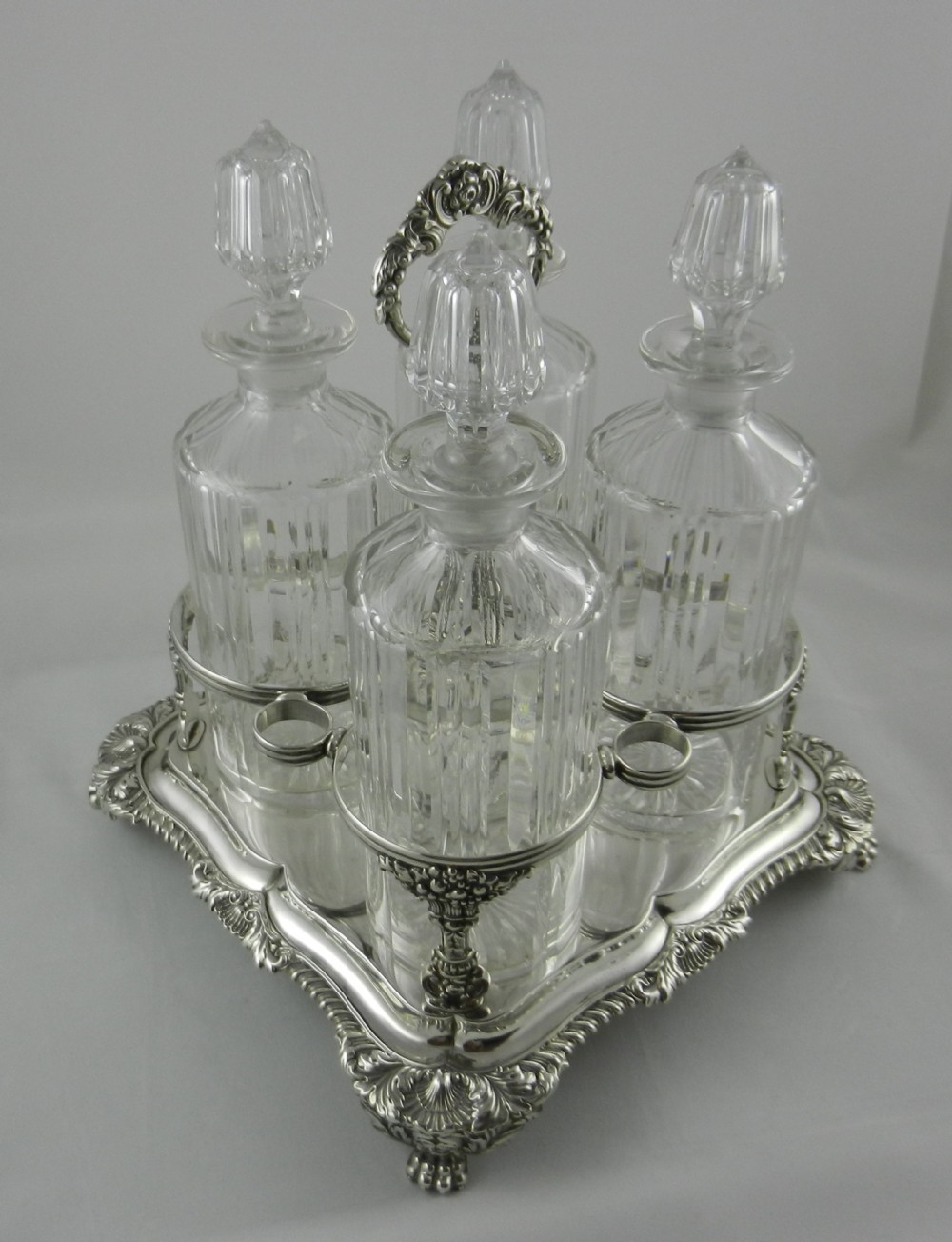 georgian silver decanter stand