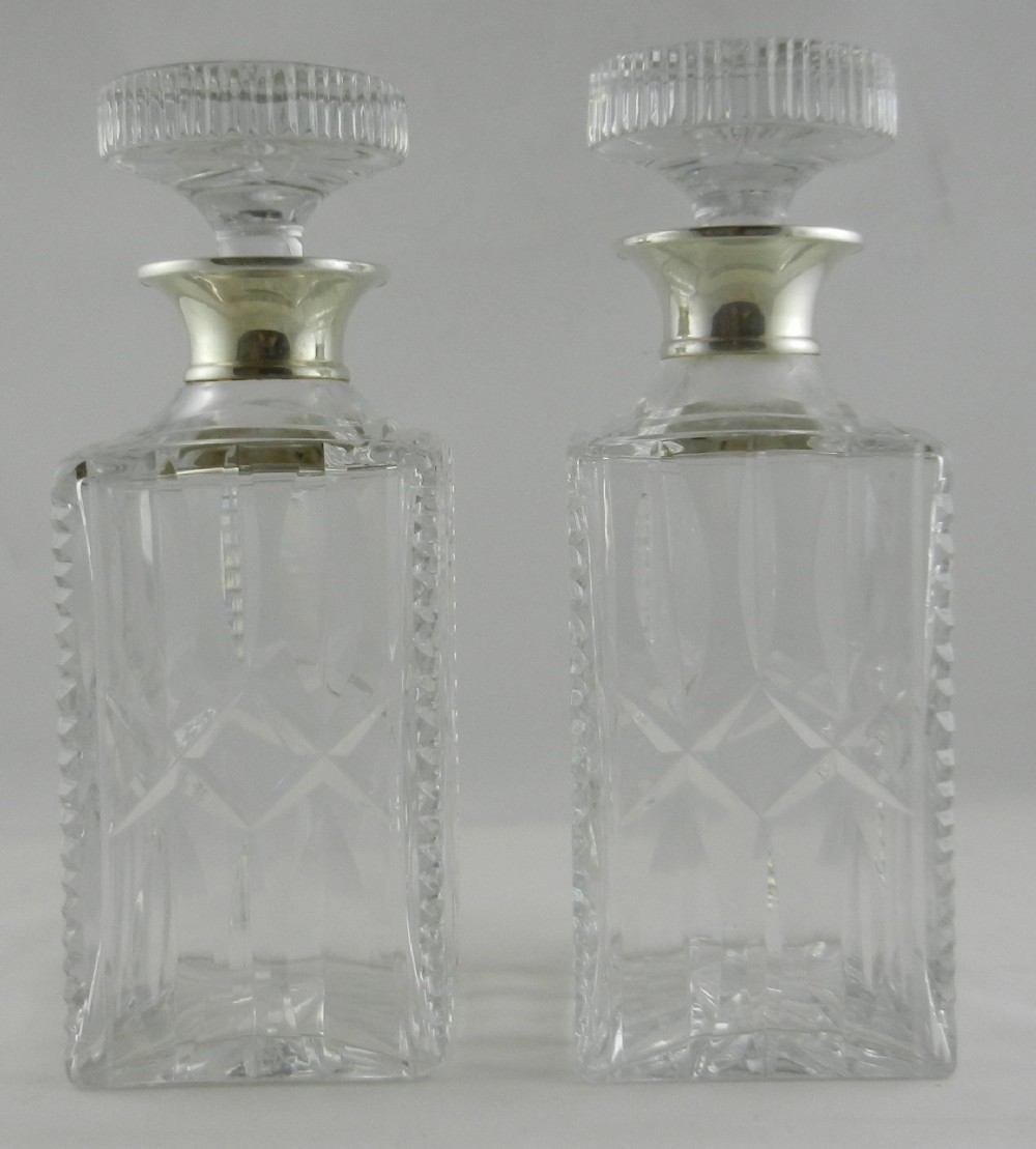 silver mounted decanters
