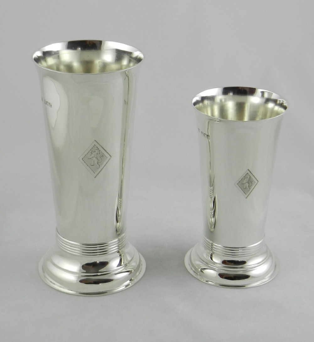 antique silver vases