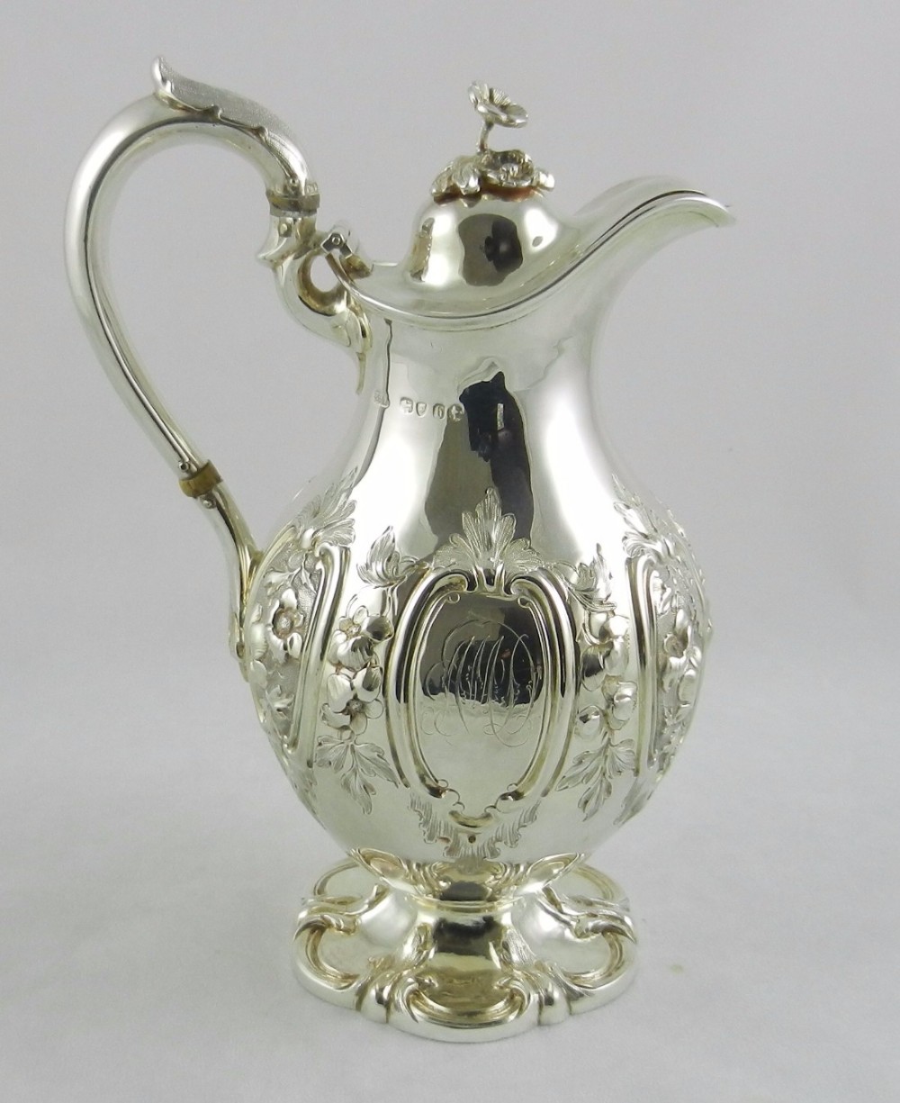 antique silver lidded jug