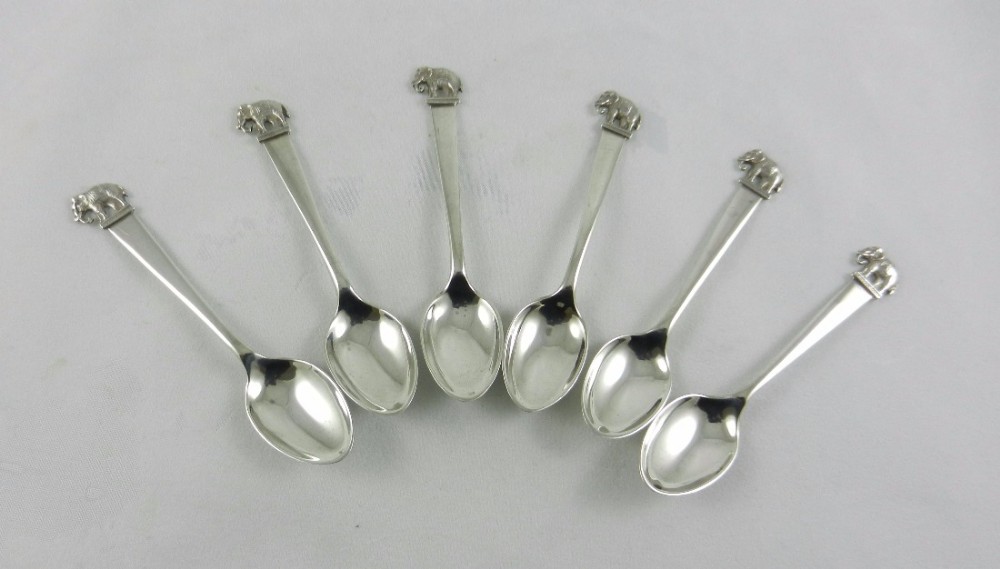 siamese silver elephant spoons