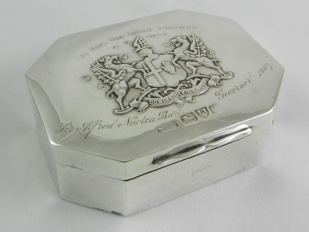 antique silver box of huge intrigue