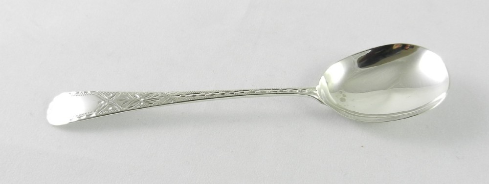 georgian silver tea caddy spoon