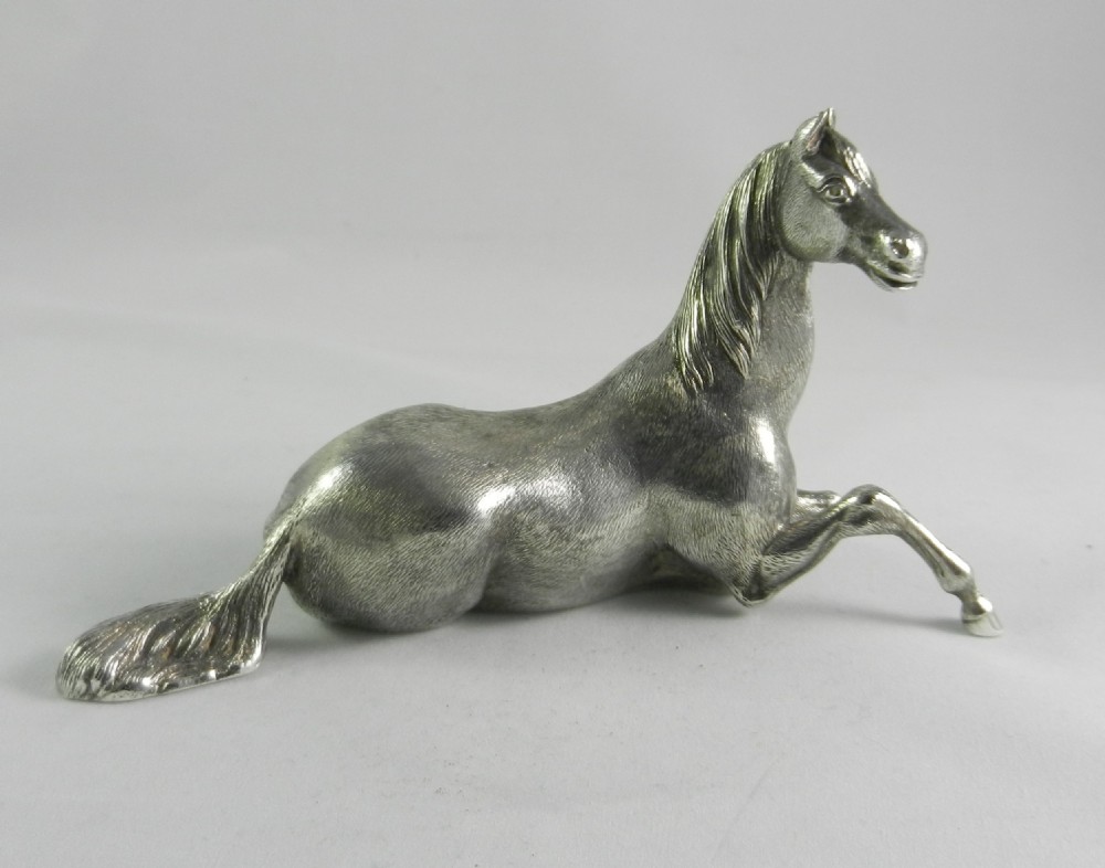 silver horse figure