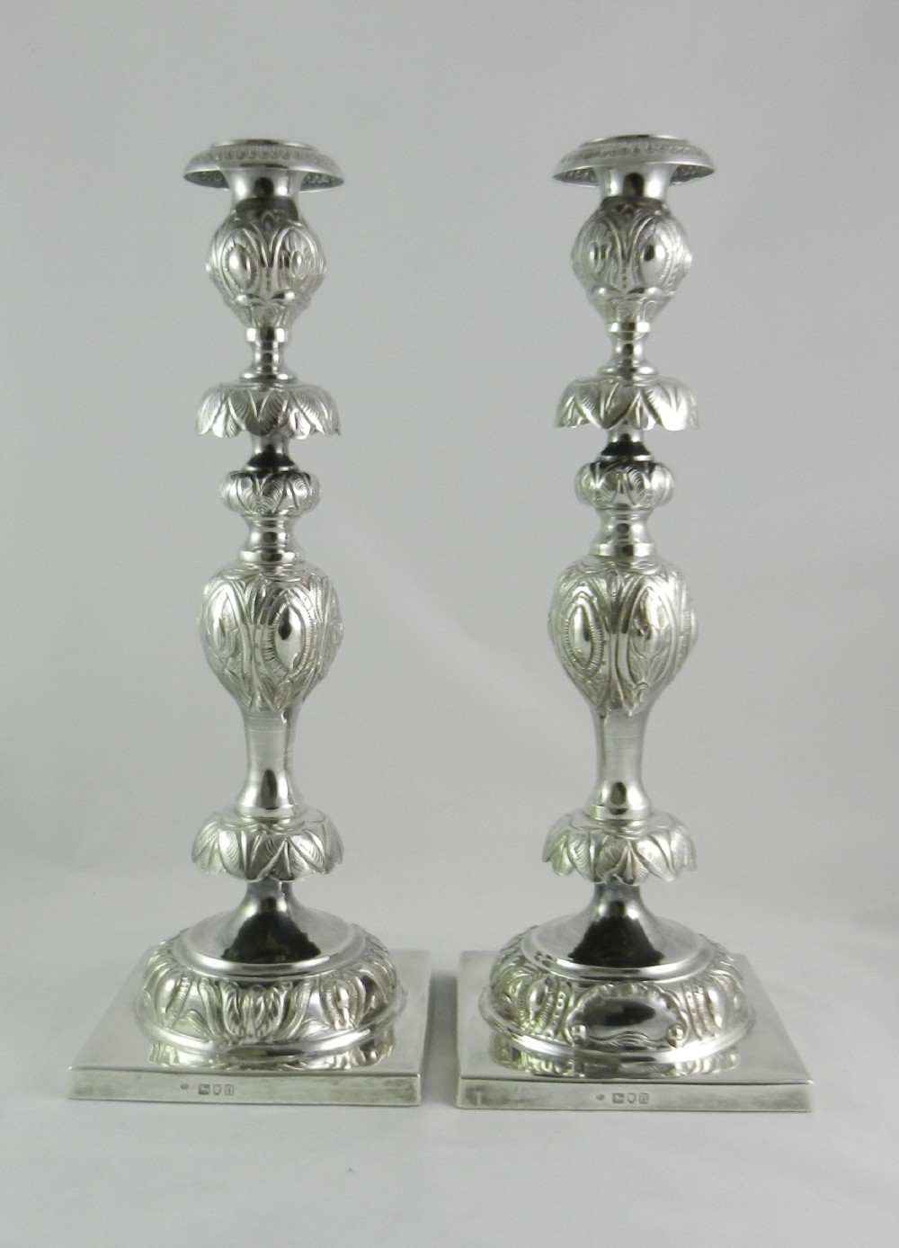 antique russian style silver candlesticks