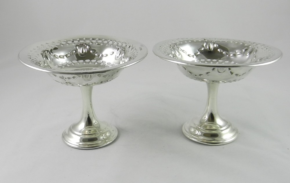 antique silver sweetmeat stands