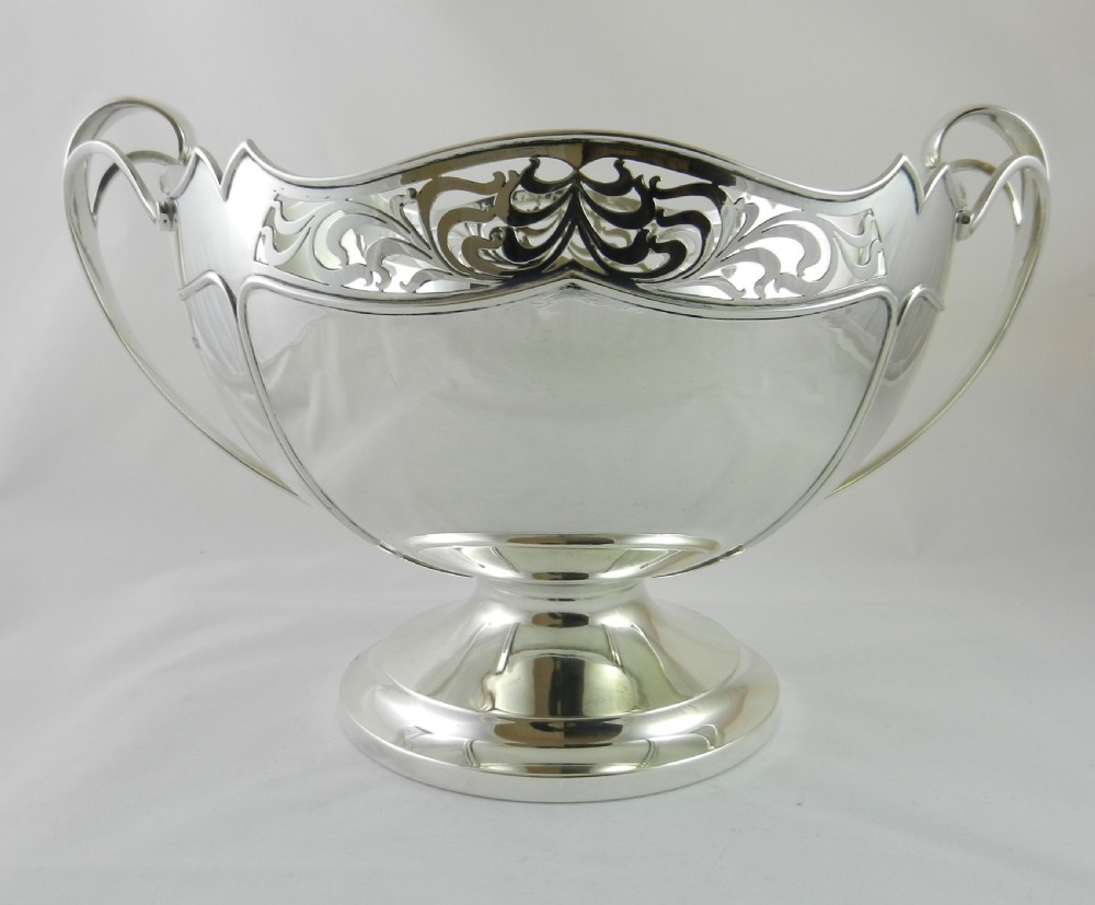 silver rose bowl