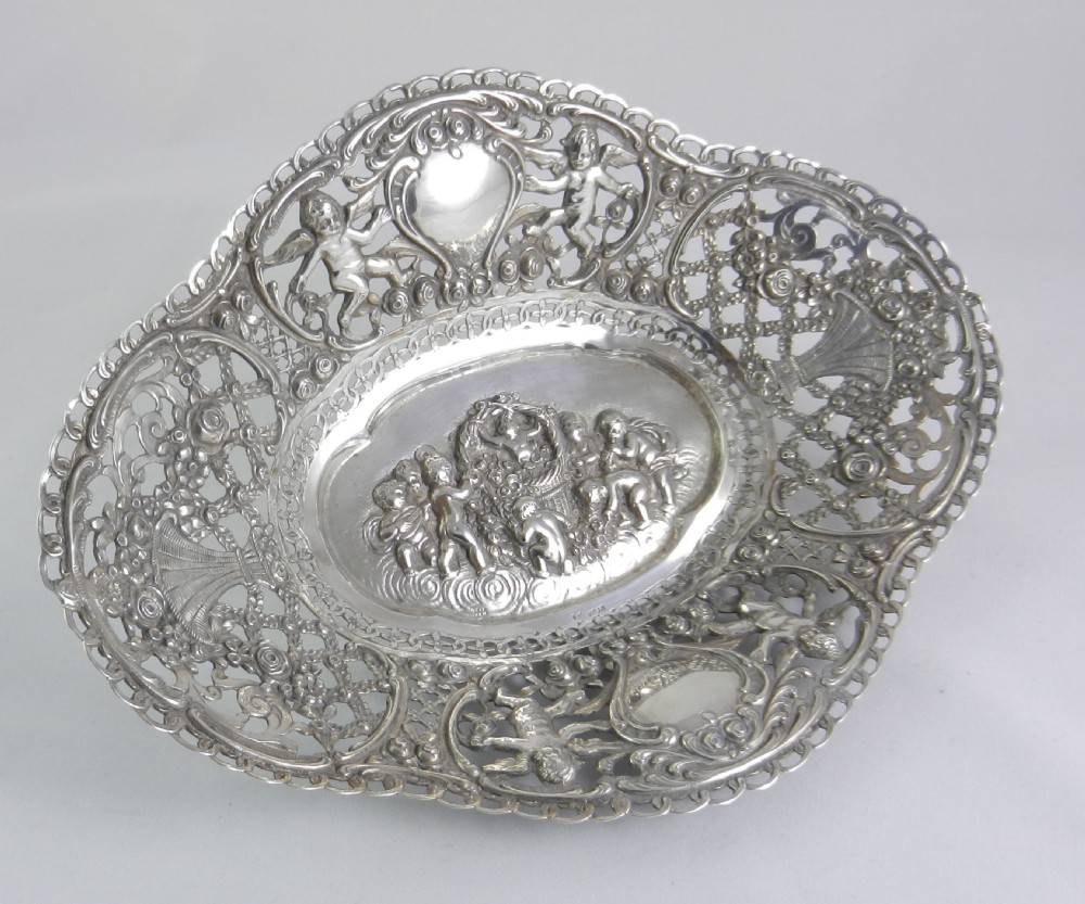 antique silver dish