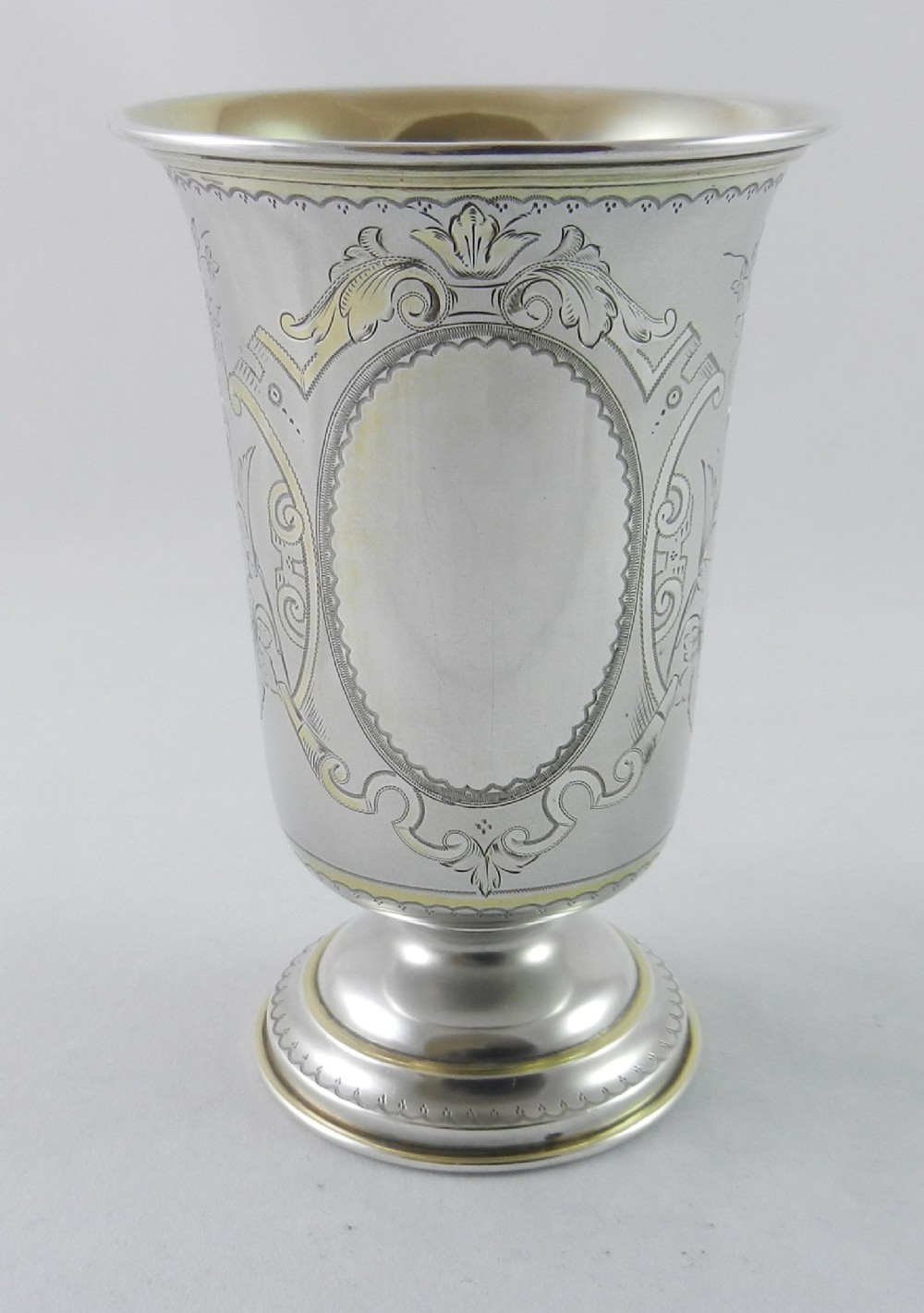 antique silver aesthetic movement goblet