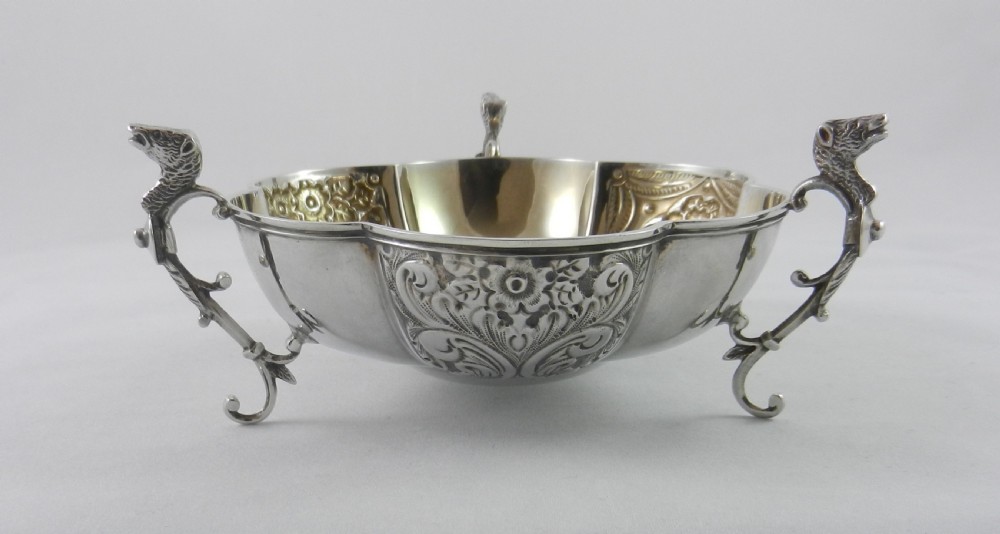 antique silver dish