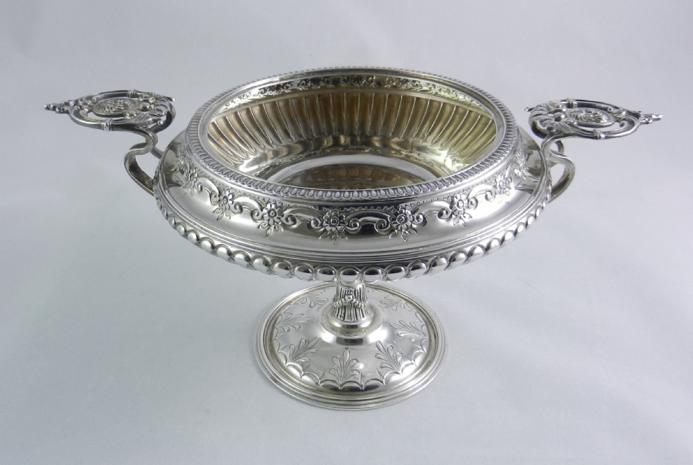 antique silver tazza