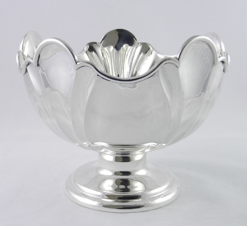 antique silver rose bowl