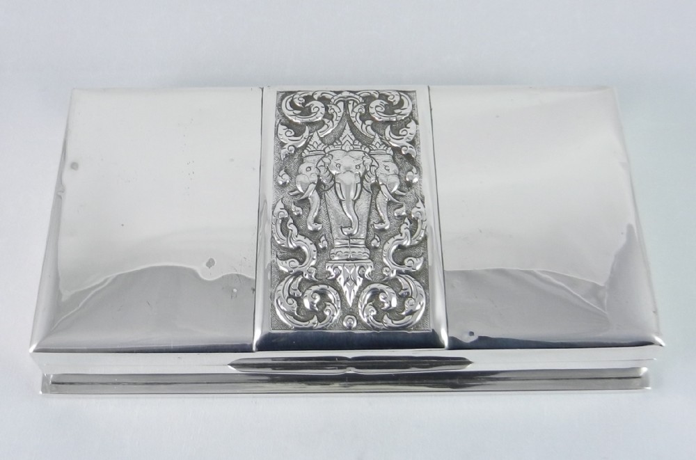 art deco period silver jewellery box