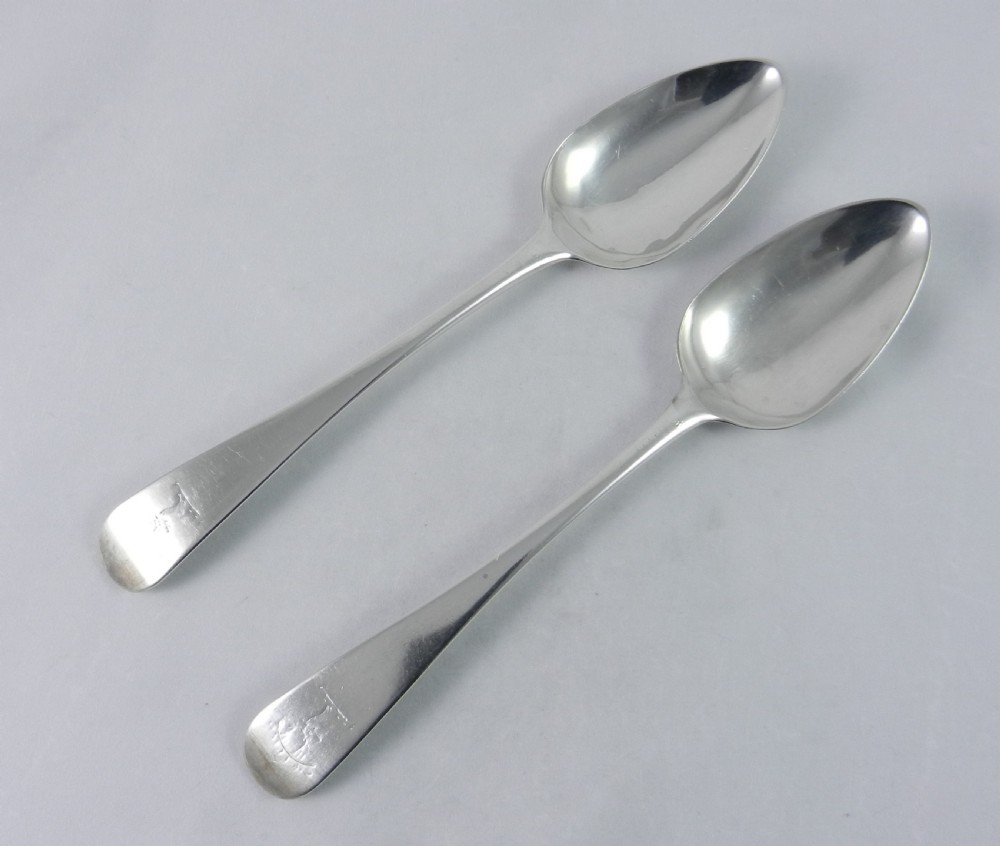 georgian silver serving spoons