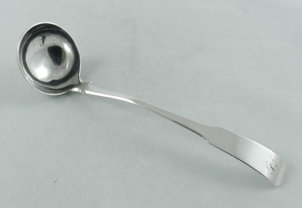 antique scottish silver toddy ladle