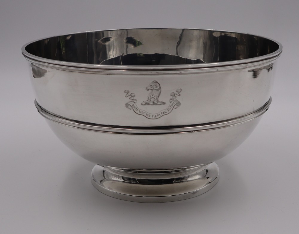 antique silver rose bowl