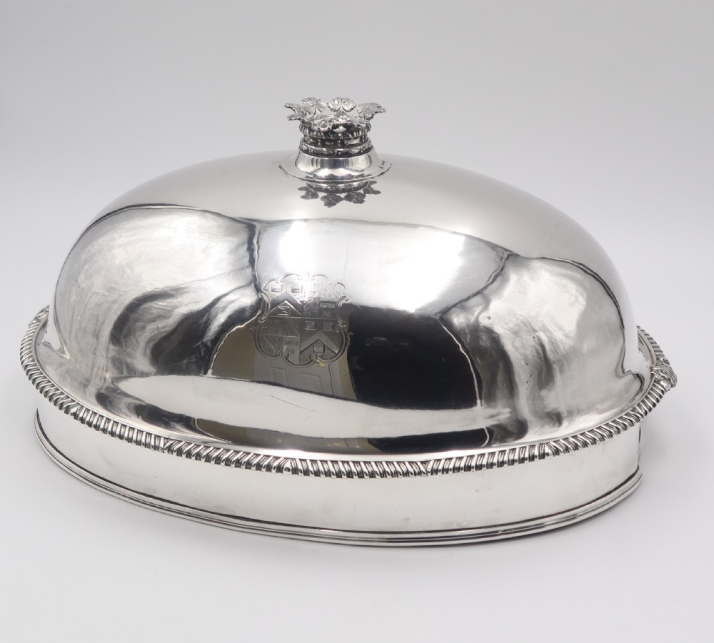 antique silverplated meat dome