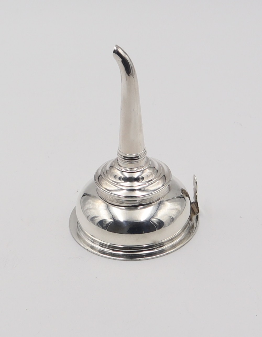 antique silver wine funnel