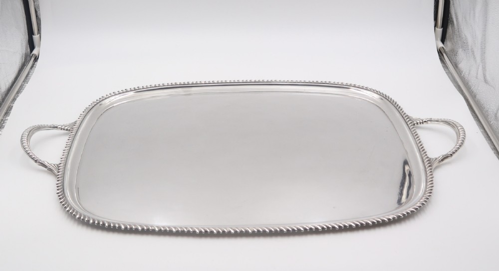 antique silverplated tray