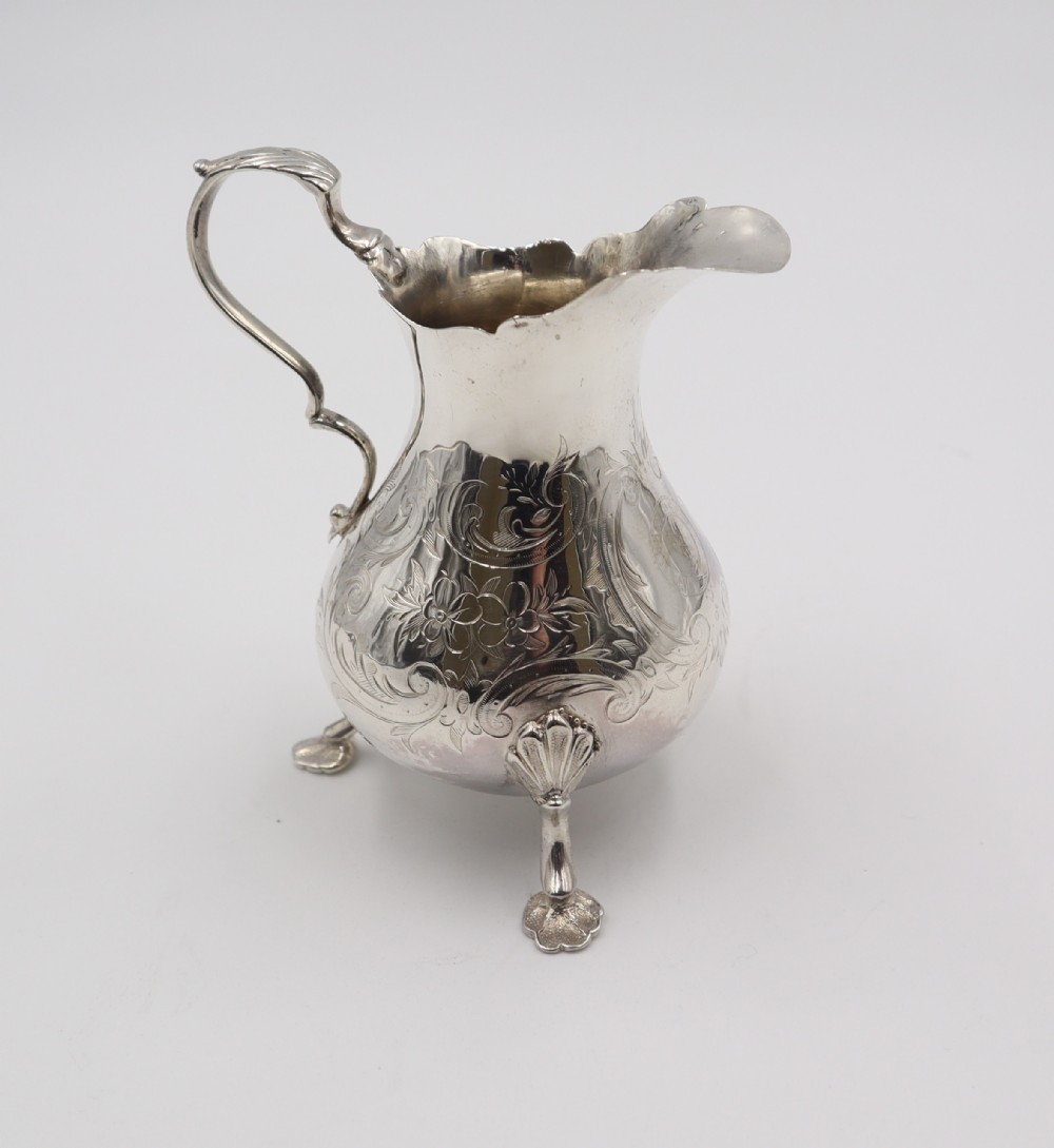 antique silver cream jug