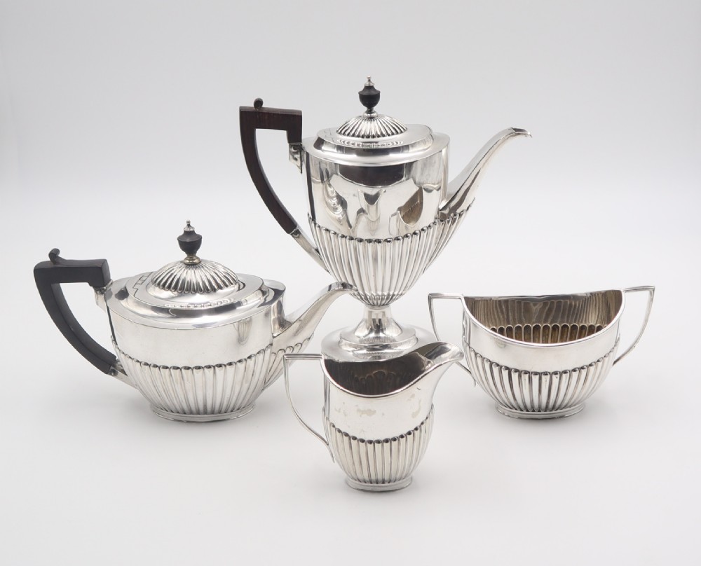 antique silverplate tea coffee set