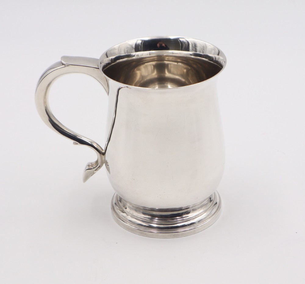 silver pint mug