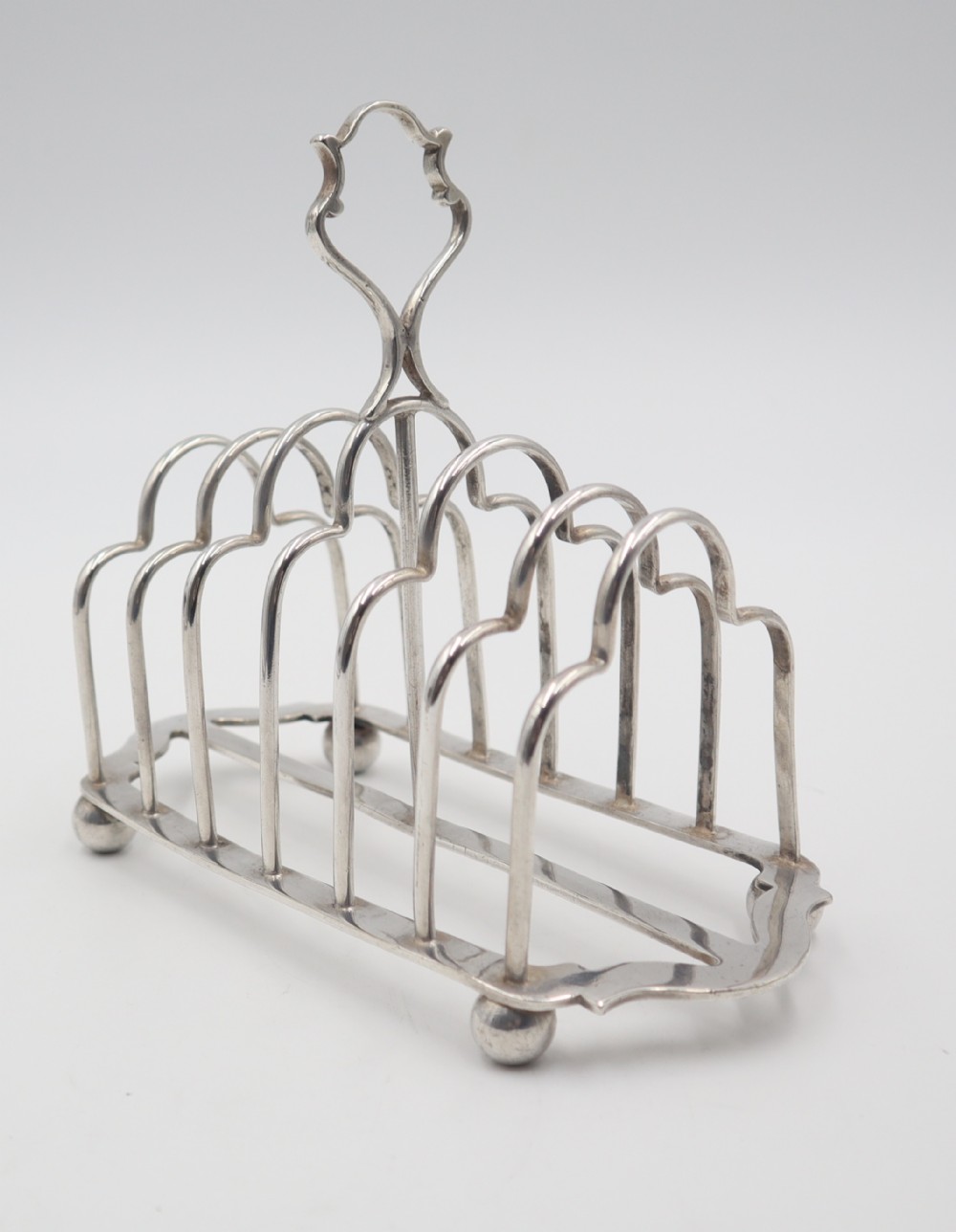 antique silverplated toast rack