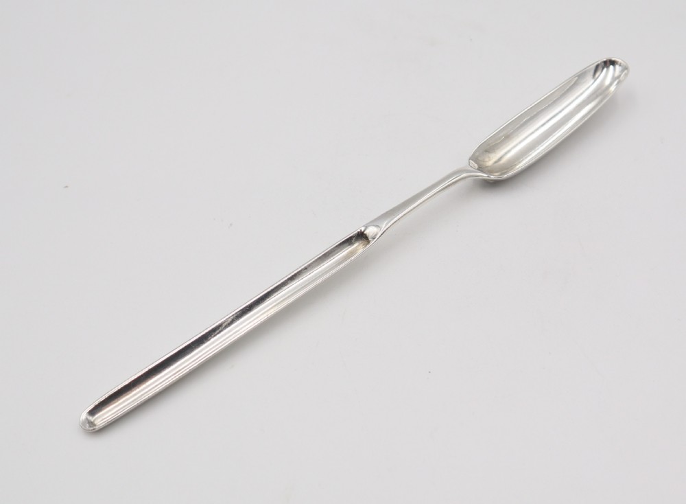 antique silver marrow scoop