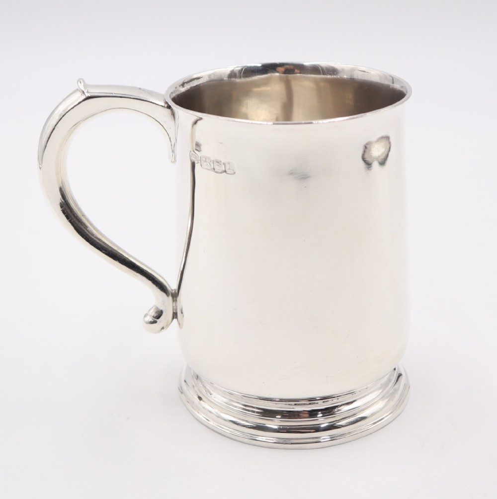 silver pint mug