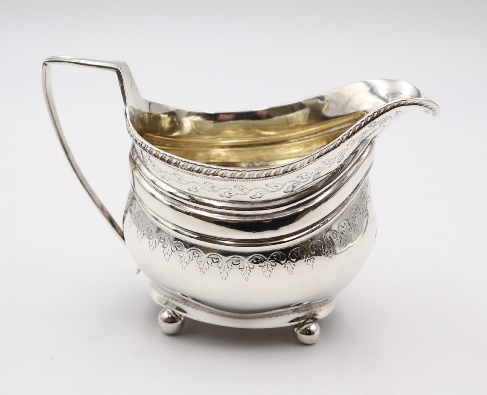 antique silver cream jug