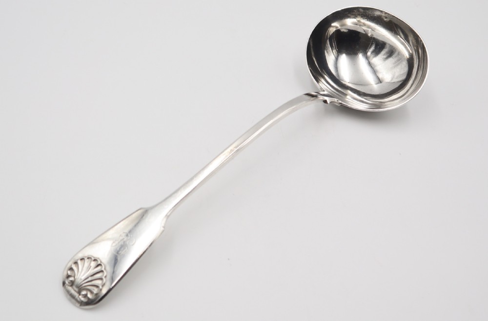 antique silver soup ladle